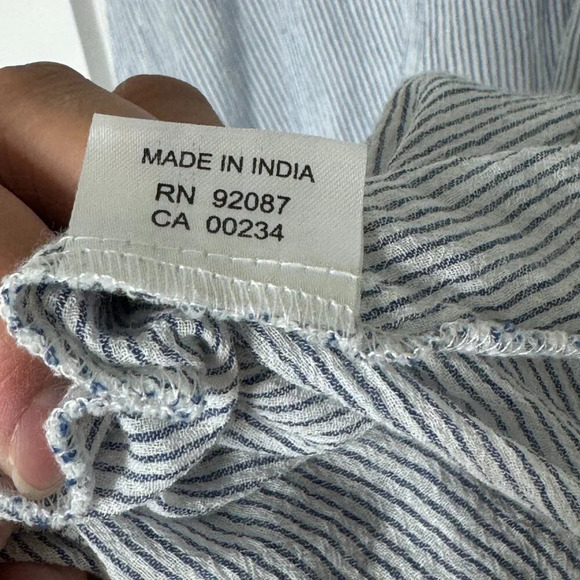 Saks Fifth Avenue Striped Tassel Maxi Dress Size S - Picture 9 of 9